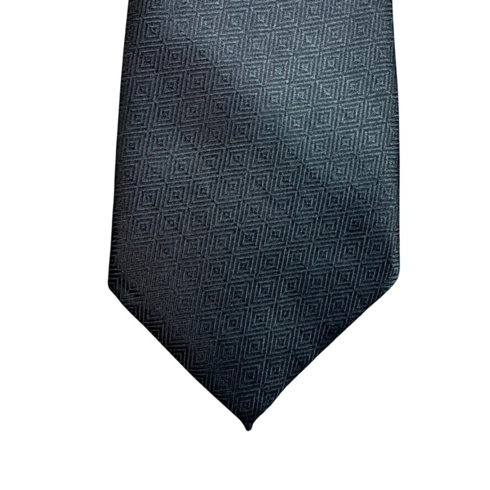 Museo Mens Thanksgiving Turkey Pumpkin Tie Black Grey Geometric Ombre Handmade